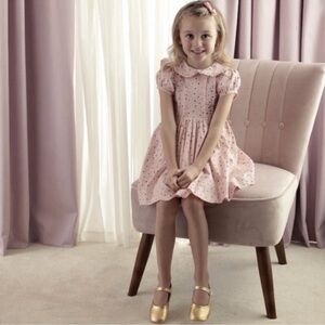 Rachel Riley Gold Star Dress Size 7